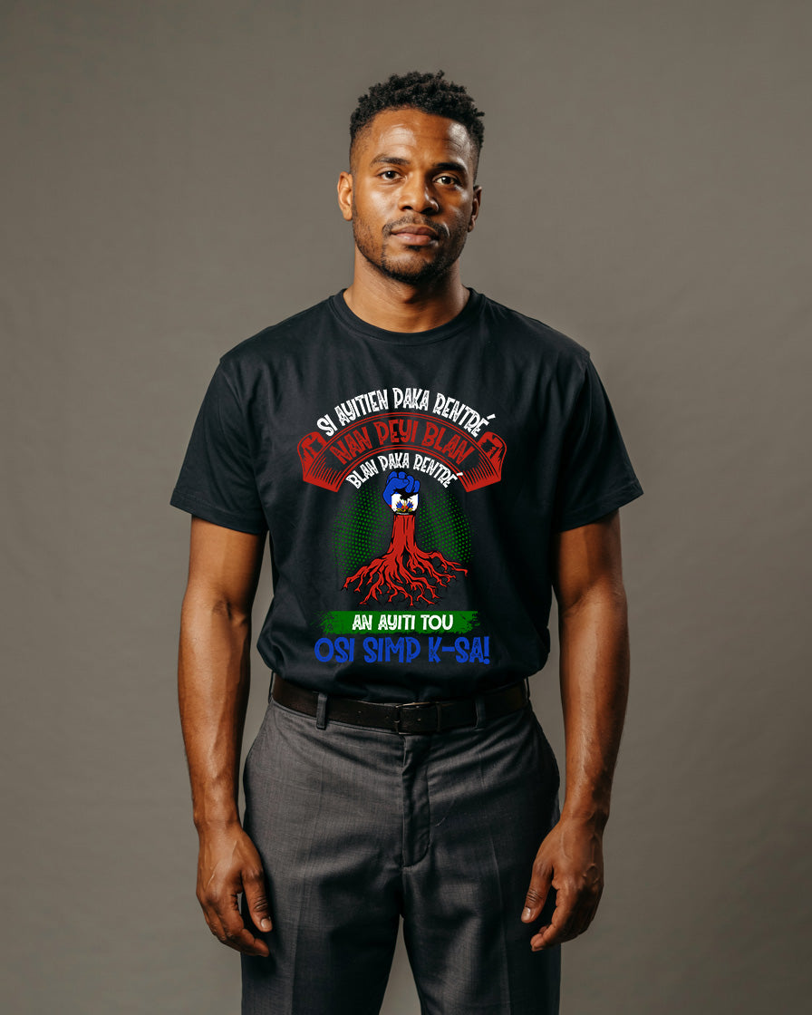 Heritage Collection-"Never Uprooted" Premium Haitian Unity Tee