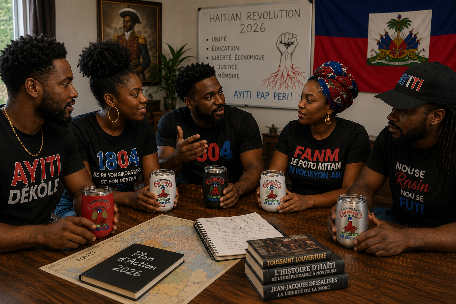 Heritage Collection-"Never Uprooted" Premium Haitian Unity Tee