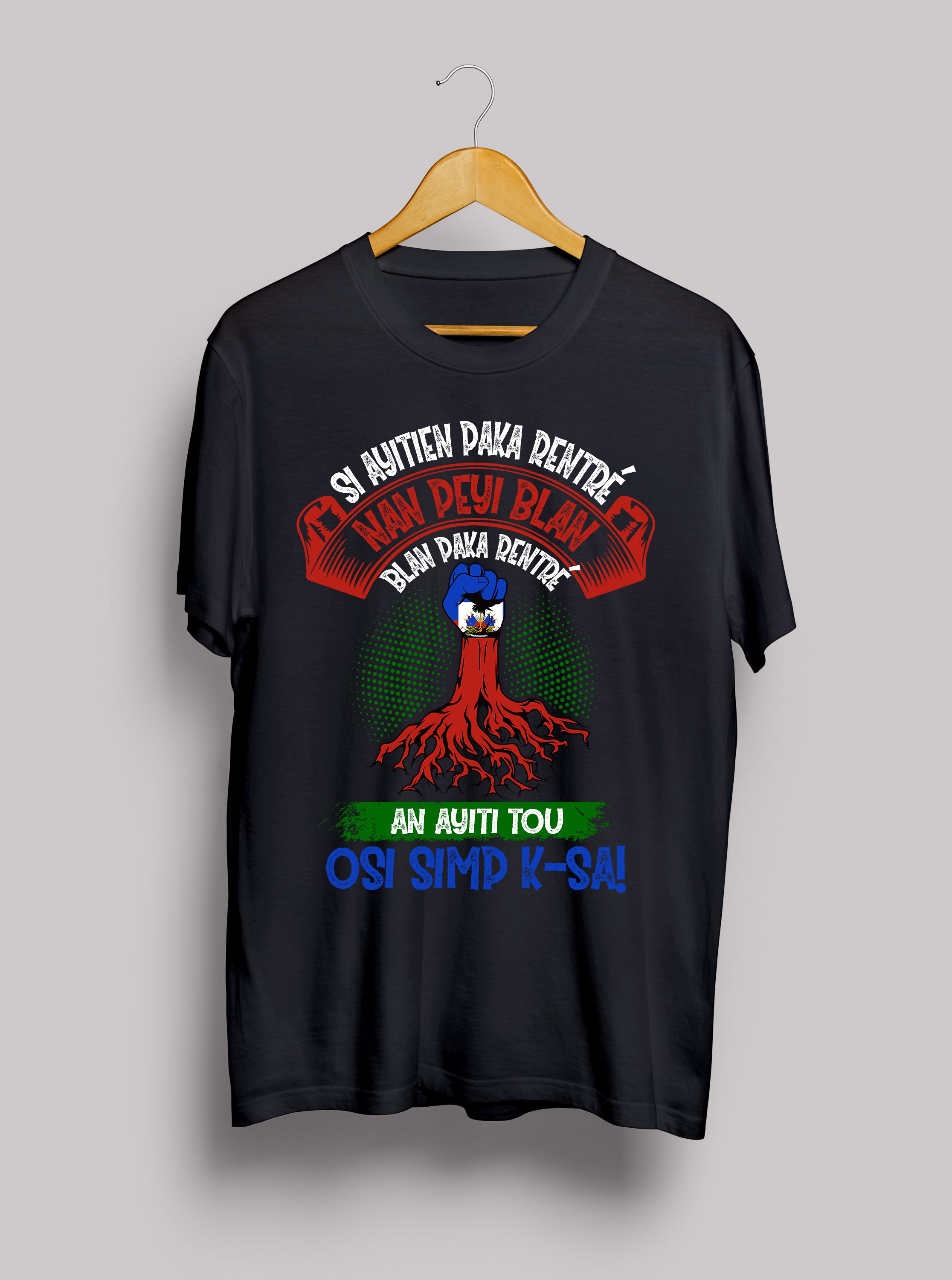 Heritage Collection-"Never Uprooted" Premium Haitian Unity Tee