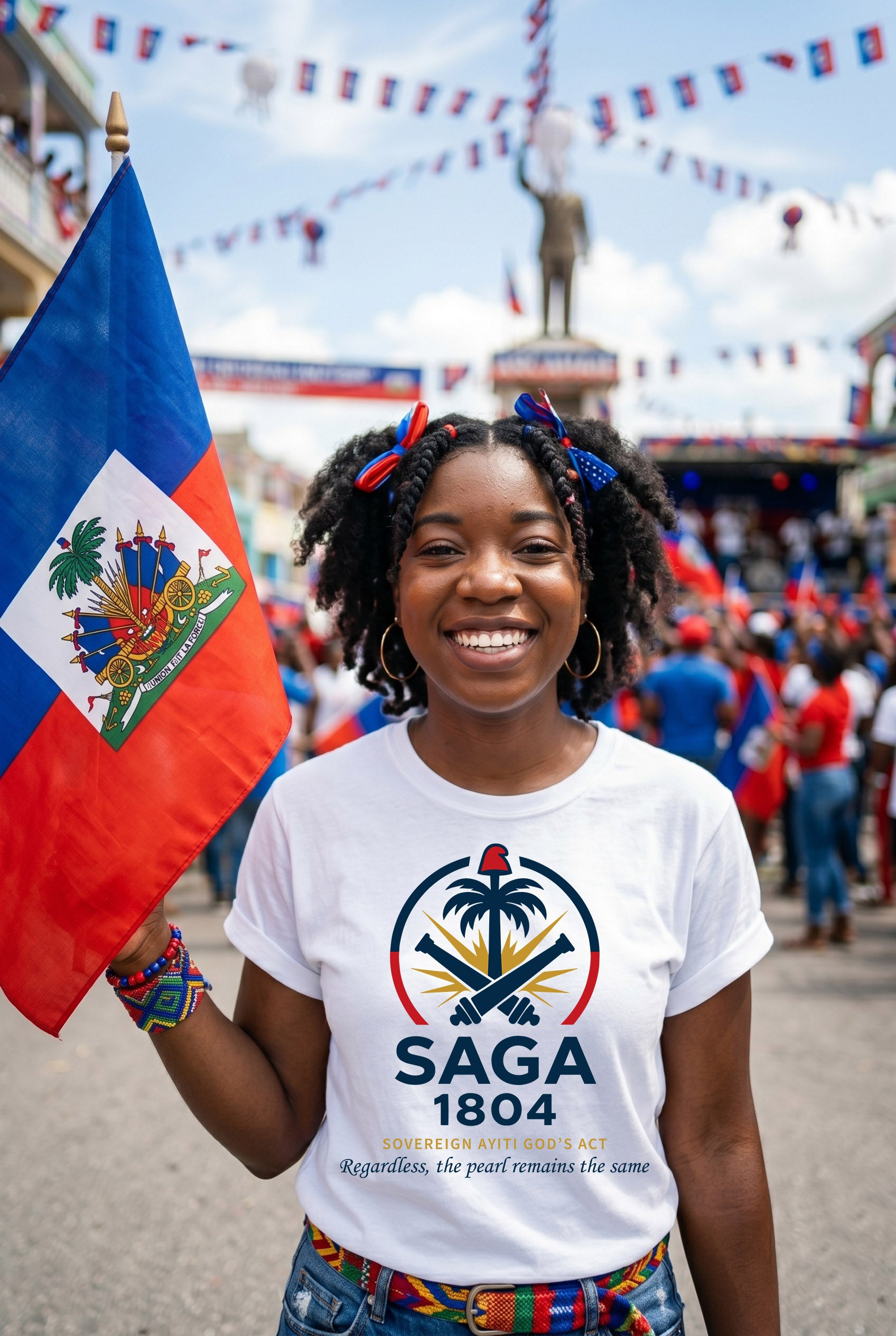 Heritage Collection-"The Pearl of Ayiti" Premium Signature Tee
