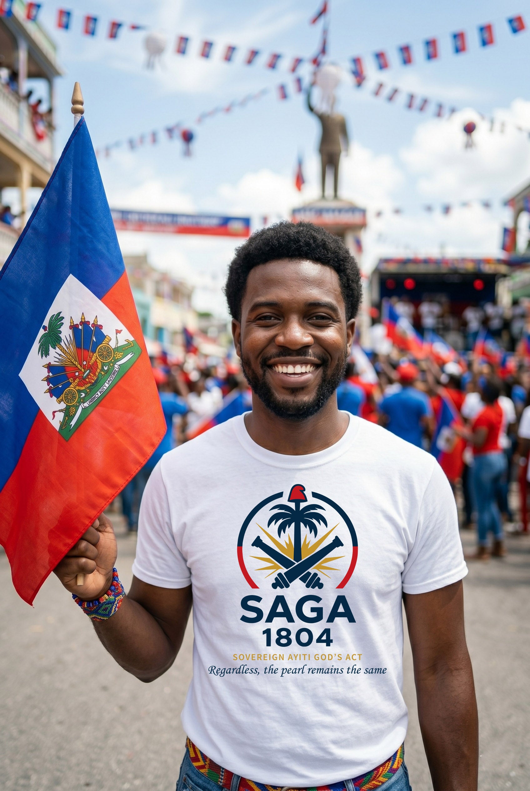 Heritage Collection-"The Pearl of Ayiti" Premium Signature Tee