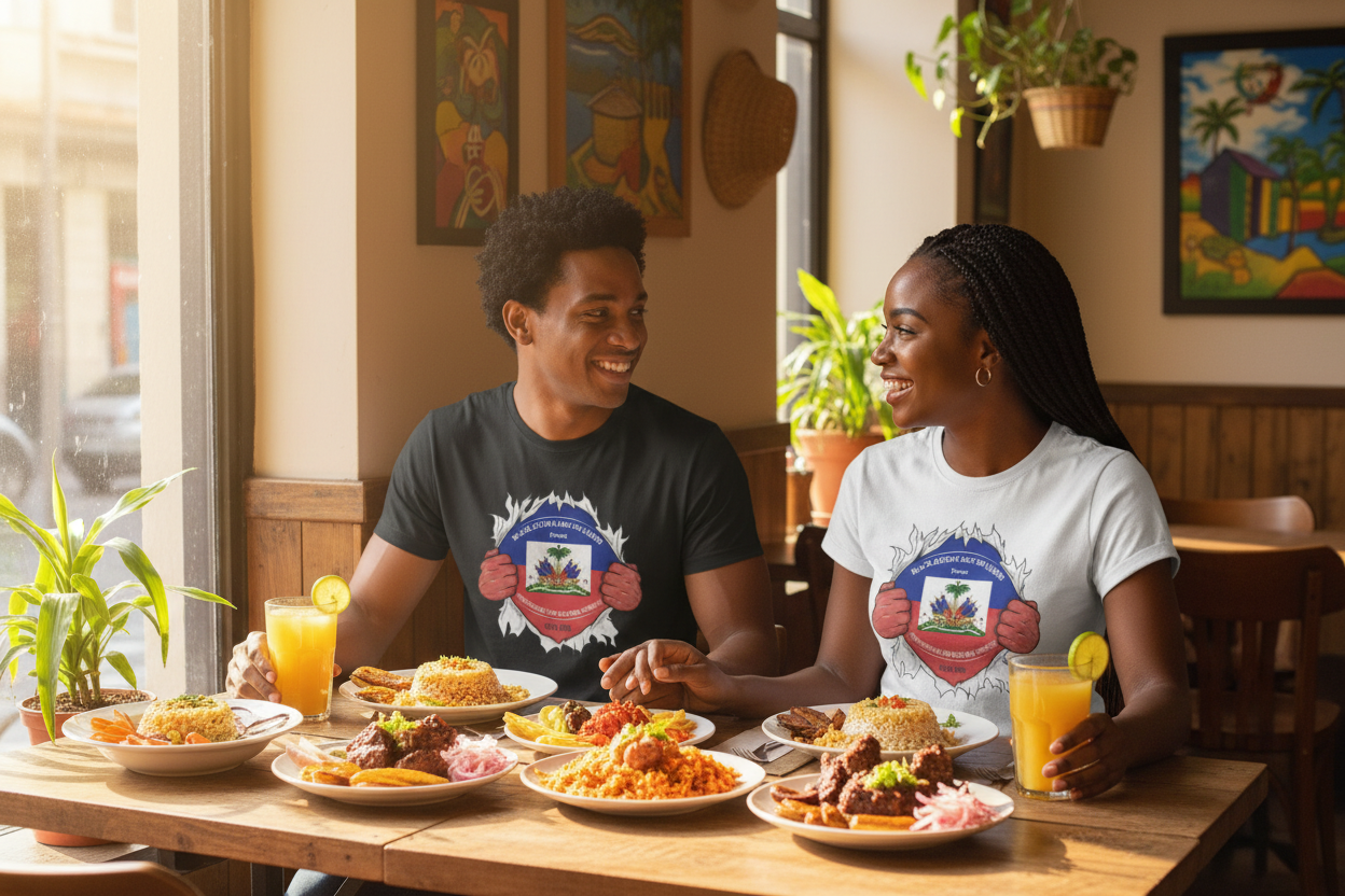 Soul of Ayiti Cafe Couple Mockup